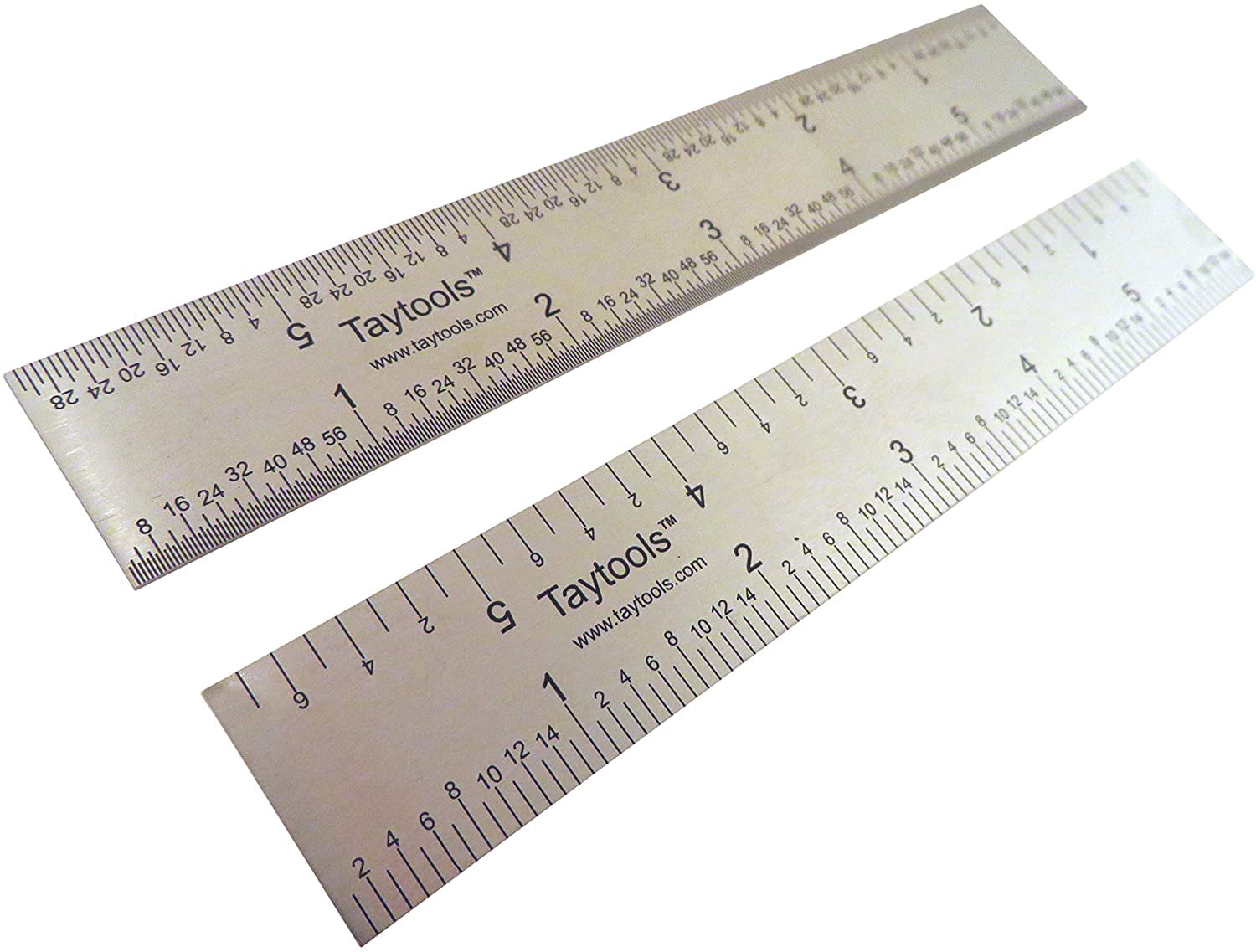 1/8, 1/16, 1/32, 1/64 Taytools  6" Machinist Ruler Rule Scale 4R Stainless 