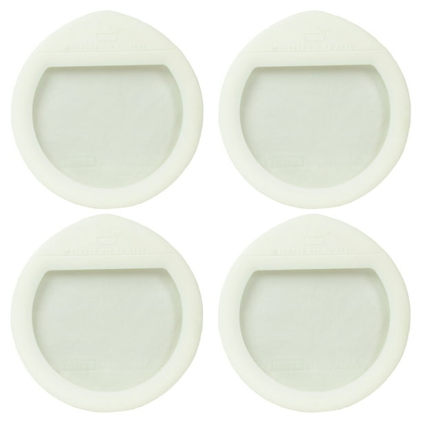 Pyrex Ultimate OV7201 Round White No Leak Storage Replacement Lid (4