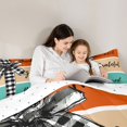 thumbnail image 5 of Manfei Classic Halloween Pumpkin Lantern 7 Pieces Full Size Bedding Sets,Autumn Turkey Print Full Size Bed in a Bag,Reversible, 5 of 7