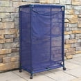 thumbnail image 5 of Essentially Yours Slim Rolling Pool Noodle Storage Organizer Bin, Space Saver, (14.4" W x 24.6" L x 42.5" H), Blue Style 428546, 5 of 10