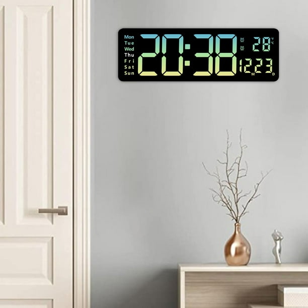 Reloj despertador de escritorio LED digital 16 pulgadas control remoto Macarena