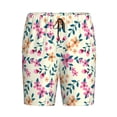 thumbnail image 4 of Wukai Cute Flower Men’s Short Pajama Pants With Pockets Soft Sleep Pj Shorts for Men-, 4 of 6