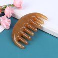 thumbnail image 3 of 1×Natural Ox Horn Pocket Comb Wide Toothed Comb SPA Massage Brush Hair Care Tool, 3 of 9
