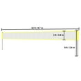 thumbnail image 3 of KFFKFF 32x3ft Outdoor Portable Volleyball Net Set System - Quick & Easy Setup Adjustable Height Steel Poles, PU Volleyball with Carrying Bag for Official Play Backyard Beach Lawn, 3 of 6