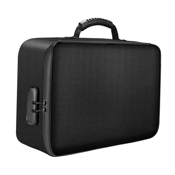 Bolsa de documentos ignífuga, estuche de tarjetas de múltiples capas para oficina de archivos de pasaportes