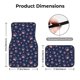 thumbnail image 5 of Balery Star Dog Paw Juego de 4 Alfombrillas para Auto, Revestimientos de Caucho Resistente, Diseño Antideslizante, 5 of 7