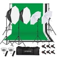 thumbnail image 2 of Kit de Photographie, Softbox Set 85w Studio Kit Softbox / E27 Socket / 2M 85w 45w Led Kit Softbox Set Blanc Parapluie / E27 Parapluie / E27 Socket / 33 Pouces Blanc Softbox / 33 Pouces, 2 of 6