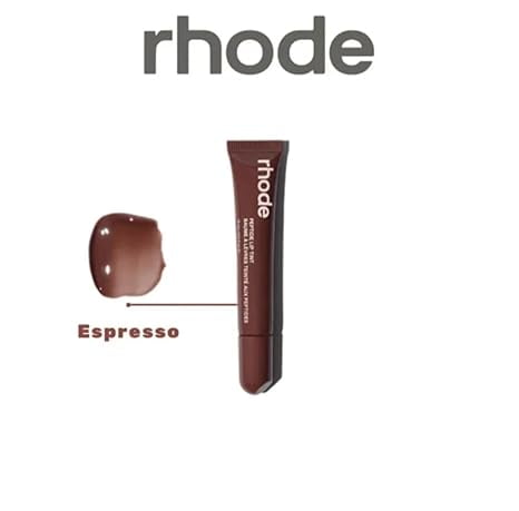 【いー】 rhode espresso Rhode Peptide Lip Tint, Sheer Color and Hydrating Finish, 3