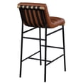 thumbnail image 5 of Maklaine Contemporary Vegan Leather Bar Stool in Cognac Finish, 5 of 6