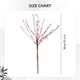 thumbnail image 5 of 6Pcs Valentine's Day Heart Shaped Berry Spray Decor – Vase Arrangement & Heart Sprig Vase Decor, Plastic Berry Arrangement, Romantic Centerpiece Gift for Partner and Significant Other, 5 of 5