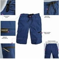 thumbnail image 3 of InGear Boys Cargo Shorts, Elastic Waist, Zipper Pockets, 2 Pack, XL, 3 of 5