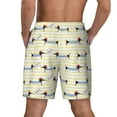 thumbnail image 4 of Balery Dachshund Dog Puppy Mens Swim Trunks Swim Shorts for Men Quick Dry Inseam Beach Shorts with Compression Liner Pocket-Large, 4 of 9