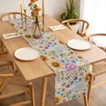 thumbnail image 3 of Table Runner 120 Inches Long for Kitchen Dining, Sunflower Vintage Dresser Scarf Farmhouse, Dining Table Decorations for Wedding/Parties, Colorful Flowers Summer Botanical Retro Art 13 x 120 In, 3 of 8