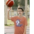 thumbnail image 2 of Cute Cartoon Husky Pup T-Shirt Juniors -Image by Shutterstock,  Small, 2 of 4