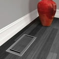 thumbnail image 3 of 4in x 12in Montezuma Style Grey Granite Metal Rectangular Floor Register (5 PACK) - Overall 5 1/4" x 13 1/4", 3 of 5