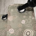 thumbnail image 2 of Ambesonne Abstract Grommet Curtain Single Panel, Circles and Lines, 50"x60", Sage Green Brown Blush, 2 of 5