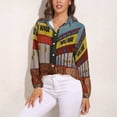 thumbnail image 3 of Waffle House Long Sleeve Blouse Woman Streetwear Casual Shirts Summer Oversize Woman Streetwear Clothing Birthday Present, 3 of 7