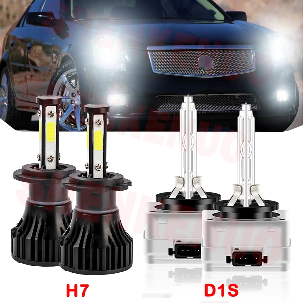Buy H7 LED High Beam Bulbs for Cadillac Escalade 20152016 D1S Low Beam