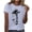 Gray, variant on Staron Women's Plus Size Animal Print T-Shirt Casual Short Sleeve Round Neck Blouse Top Vacation Beach Travel Loose Fit Basic Tee, Green 3XL