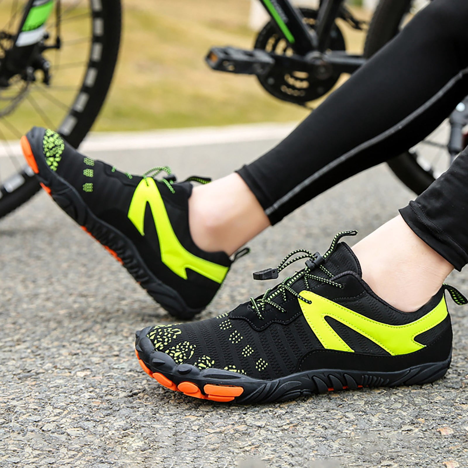 VBARHMQRT Surf Fishing Wading Shoes New Large Size Mesh Flat Round Toe Wading Shoes Couples Fitness and Sports Water Shoes Outdoor Versatile Five Toe Hiking Shoes Wading Shoes Wading Shoes for Women