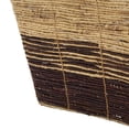 thumbnail image 5 of DecMode 30" x 15" Brown Seagrass Handmade Oversized Color Block Storage Basket with Slot Handles, 1-Piece, 5 of 9