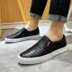 thumbnail image 2 of Zapatos de cuero de lujo de alta calidad para hombre, calzado informal blanco, mocasines cómodos sin cordones para hombre, zapatos para hombre, 2 of 5