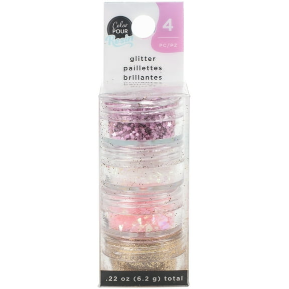 American Crafts Color Pour Resin Mix-Ins-Vintage - White, Copper, Mica & Pink