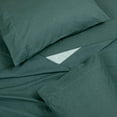 thumbnail image 5 of ROYALE LINENS 300 Thread Count 100% Long Staple Combed Cotton Textured Sheet Set - 3 Piece Twin Bed Sheets - 1 Fitted, 1 Flat & Pillow case -Soft Cool & Crisp Sheet Set (Twin, Textured Green), 5 of 10