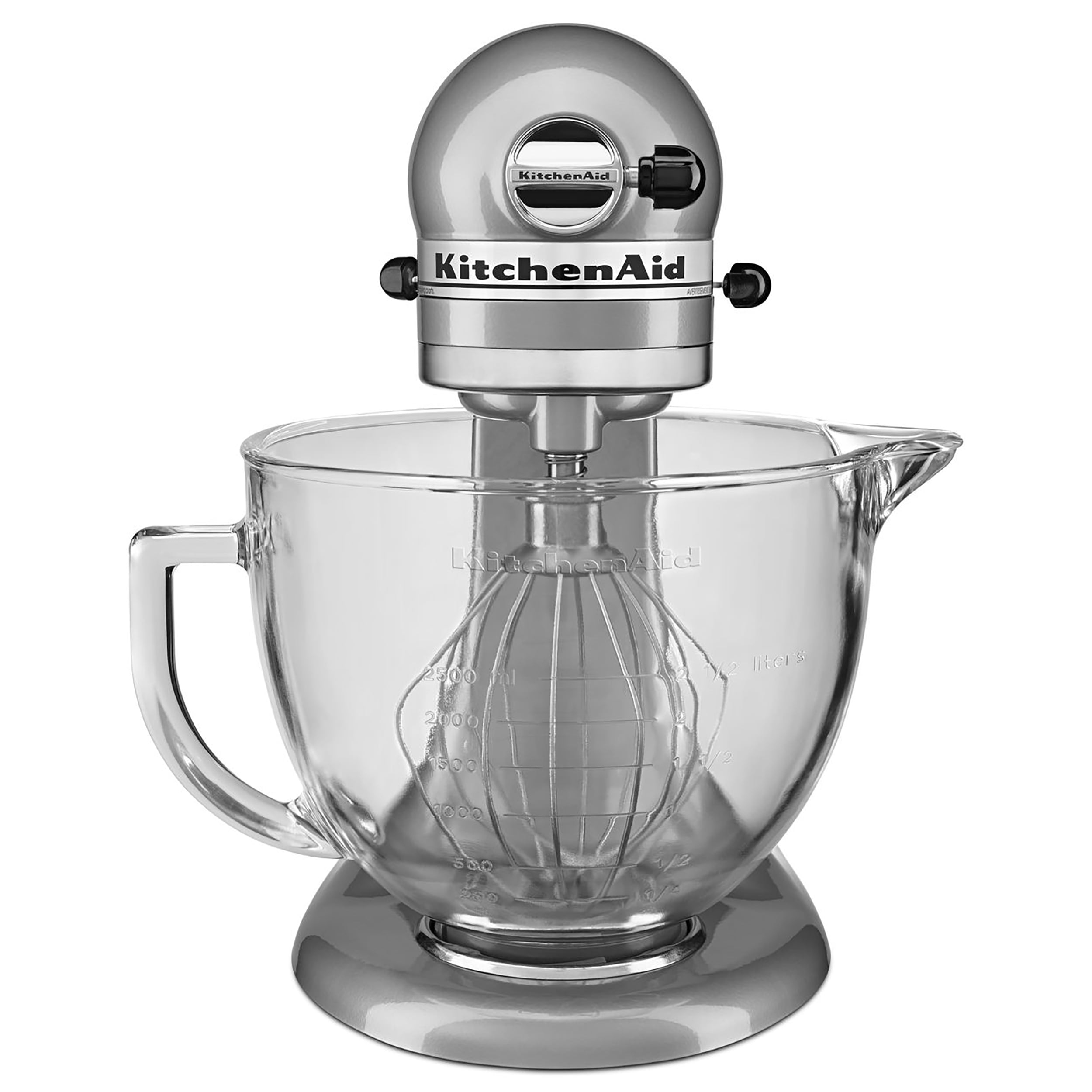  KitchenAid KSM105GBCER 5-Qt. Tilt-Head Stand Mixer with Glass  Bowl and Flex Edge Beater - Empire Red: Home & Kitchen