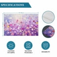 thumbnail image 5 of Watercolor Flowers on Purple Placemats Set of 6,Wipeable Washable Table Mats for Dining Tables, Nature Floral Plant Place Mats for Kitchen Event Party Tabletop Decor, 5 of 9