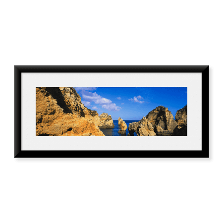 Framed Art Print, Rock formations by Panoramic Images, 25-7/8" x 9-7/8"