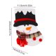 thumbnail image 3 of Calcetín Navideño con Decoración de Papá Noel, Bolsa de Regalo, Calcetines para Dulces Infantiles | Poliéster Negro 19,5 X 14 X 4 Cm | Decoración Festiva y Soporte para Regalos, 3 of 6