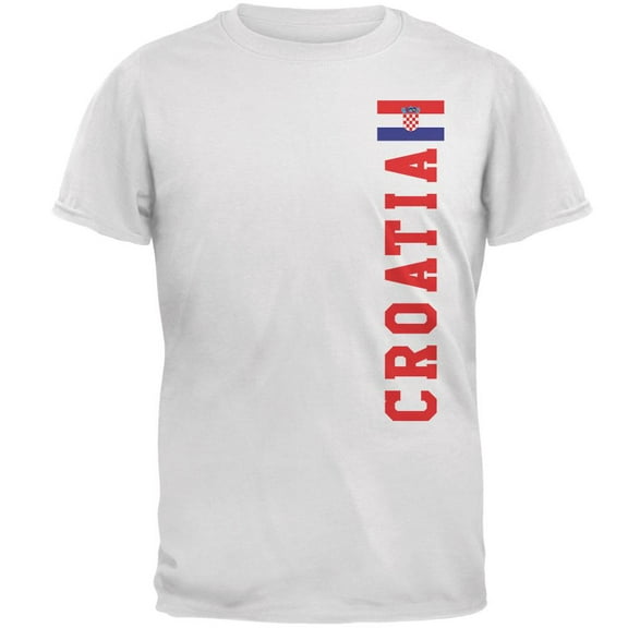 World Cup Croatia Mens T Shirt White 4X-LG