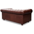 thumbnail image 3 of Love Seat de de Piel Genuina Clásico Capitonado, 2 plazas, Modelo Chesterfield P/V, Color Tabaco, Elegante, cómodo y Moderno, Hecho en Mexico. Medidas 185 X 90 X 80 cm., 3 of 7