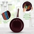 thumbnail image 5 of NutriChef Utensilios de cocina antiadherentes Excilon Home Kitchen Ware Juego de ollas y sartenes con cacerola, sartenes, ollas, tapas, utensilios sin PTFE/PFOA/PFOS, 11 piezas, Diamante morado, Talla, 5 of 5