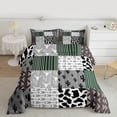 thumbnail image 3 of Manfei Abstract Zebra Print Bedding Comforter Set,bohemian Theme Twin Comforter Sets,Boho Bull Skull Bedding Set For Children,Microfiber Bedroom Decor Reversible,2 Pieces, 3 of 9