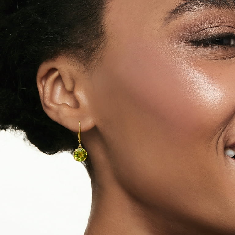Ross Simons 3.90 ct. t.w. Peridot Drop Earrings in 14kt Yellow Gold Women s Adult