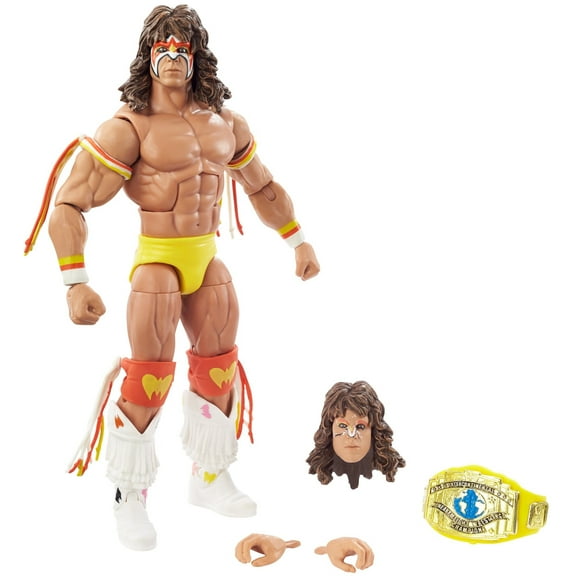 WWE Ultimate Warrior Royal Rumble Elite Collection Action Figure with Accessories, 6-in