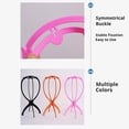 thumbnail image 4 of Pack Wig Head Stand, 14.2 Inch Collapsible Plastic Wig Holder for Drying, Styling and Display, Colorful Lightweight Wig Stand, 4 of 8