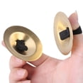 thumbnail image 1 of Fugacal Sturdy Belly Dance Zills, Brass Finger Cymbal, For Belly Dance Performance, 1 of 8