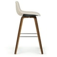 thumbnail image 5 of Simpli Home Randolph Mid Century Modern 28 inch Bentwood Counter/ Bar Height Stool (Set of 2) in Natural Linen Look Fabric, 5 of 9