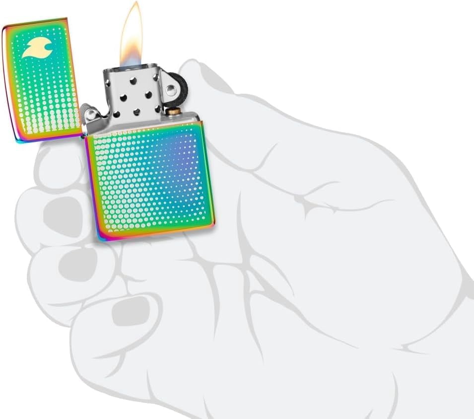 Zippo Lighter - Customized Message Dot Matrix Multi Color Pocket Lighter 46569