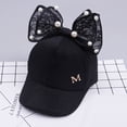 thumbnail image 6 of Kids Sun Hat Summer Girl Boys Sun Hat with Lace Bowknot Spring Summer UPF 50+ Protection Baseball Cap, 6 of 7