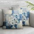 thumbnail image 3 of SHANXI Blue and Grey Art Artwork Contemporary Decorative Gray Home Decorative Throw Pillows Covers Cushion Cover for Bedroom Sofa Living Room  22x22in, 3 of 5