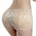 thumbnail image 1 of Saient Women Middle Waist Underwear Abundant Buttocks Padded Lady Seamless Butt Lift Lingerie Hip Up Control Panties, 1 of 6