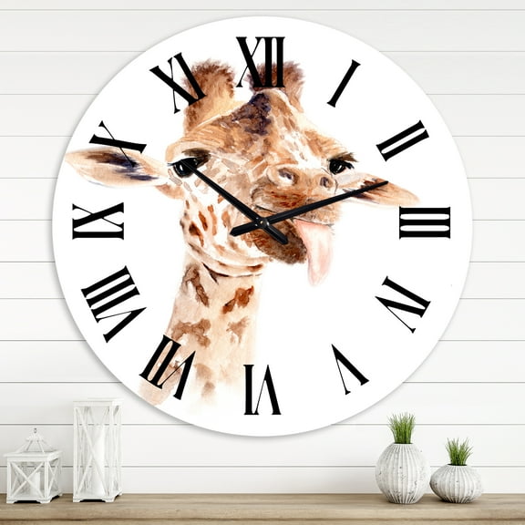 Designart 1 in Quartz Farmhouse Wall Clock