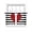 Red, variant on Valentine's Day Sheer Curtains 54 Inch Length 2 Panels Set, Red Love Heart Black Striped Farmhouse Voile Window Treatment Rod Pocket Short Kitchen Curtains Drapes for Bedroom 52"x54"x2