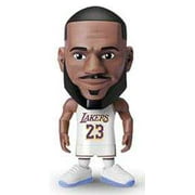 5 Surprise NBA Ballers Series 1 LeBron James Figure (White Away Jersey, Comes with Court Base, Sticker, Card & Ball) (No Packaging)
