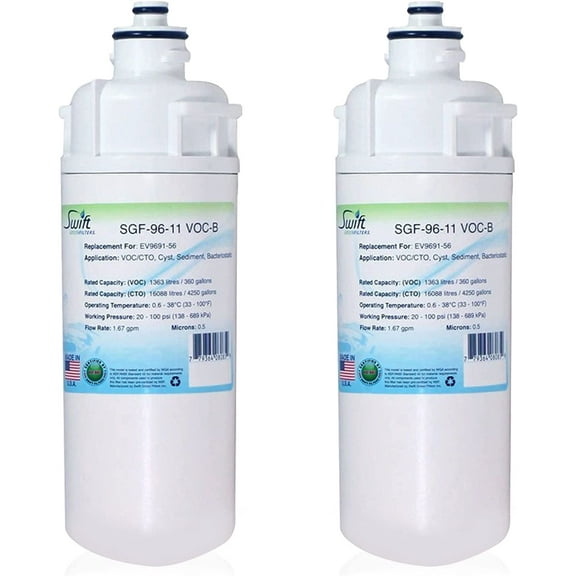 Swift Green Filters SGF-96-11 VOC-B Compatible Commercial Water Filter for EV9691-56 (2 Pack),Made in USA