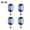 Blue, variant on Strong Adhesive Hooks for Bathroom Towels Coats Bags and Keys Pack of 4